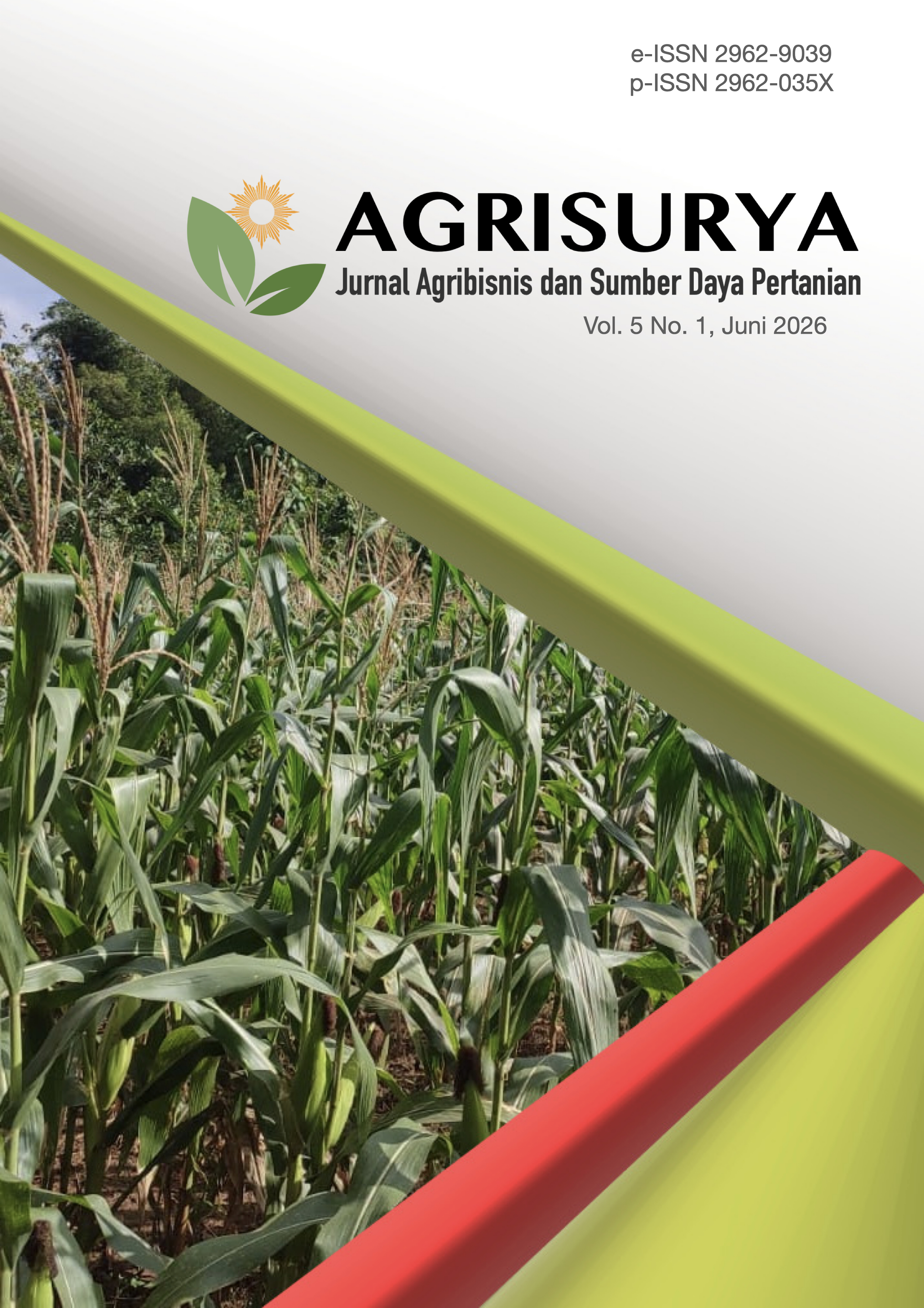 					View Vol. 5 No. 1 (2026): Agrisurya, June 2026
				